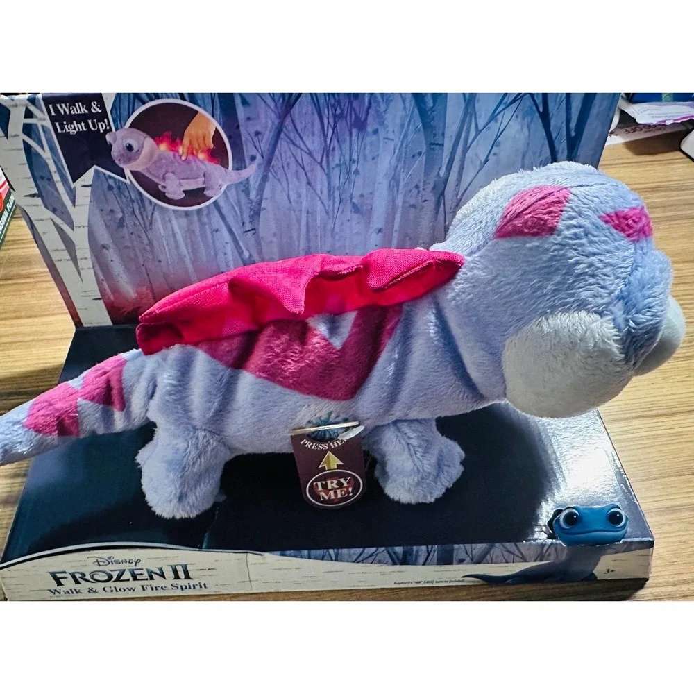 Disney Frozen II Walk & Glow Fire Spirit Bruni Plush Toy Just Play 32731 Rare